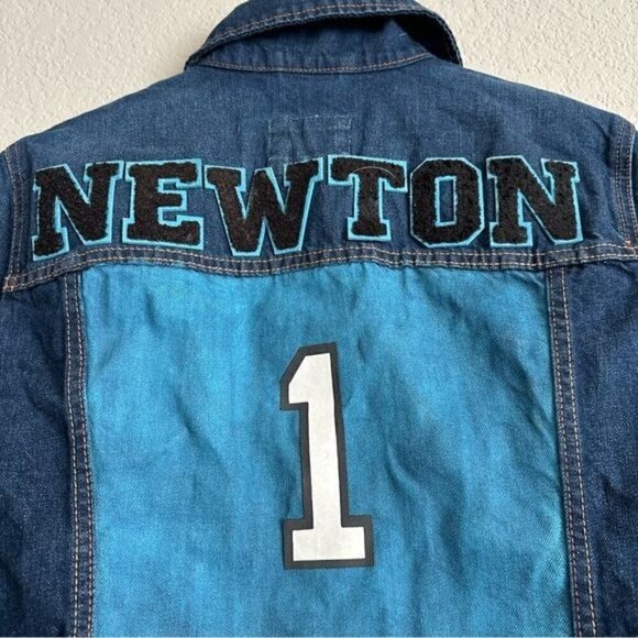 abercrombie and fitch newton # 1 custom Denim trucker jacket Size large - Picture 8 of 10